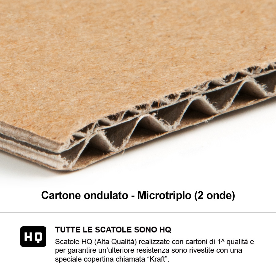 Cartone 2 onde microtriplo