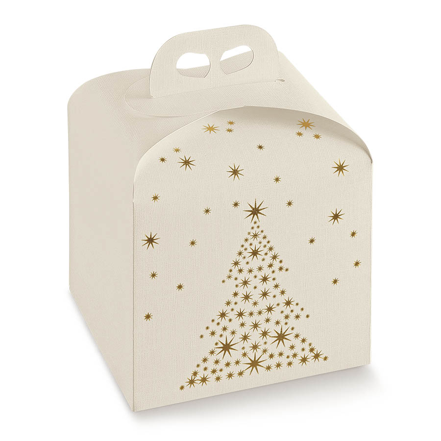 Scatole panettone e bottiglia