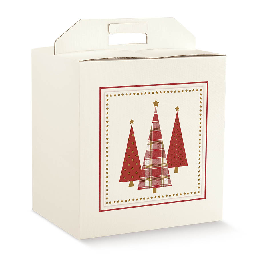 Scatole panettone e bottiglia
