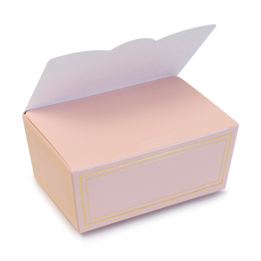 Scatola pasticceria Ballottin rosa chiusura