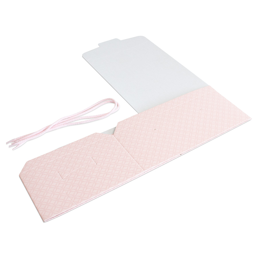 Scatola pasticceria rosa stesa