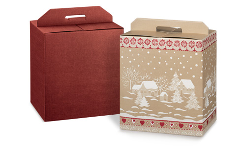 Scatole porta panettone e bottiglia